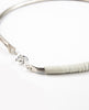 ILLUMINA NECKPIECE - WHITE LEATHER ILLUMINA NECKPIECE - WHITE LEATHER