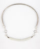 ILLUMINA NECKPIECE - WHITE LEATHER ILLUMINA NECKPIECE - WHITE LEATHER