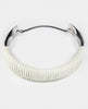 SUTURI NECKPIECE - WHITE LEATHER SUTURI NECKPIECE - WHITE LEATHER