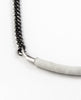 SILENTIUM NECKPIECE - WHITE LEATHER SILENTIUM NECKPIECE - WHITE LEATHER