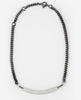 SILENTIUM NECKPIECE - WHITE LEATHER SILENTIUM NECKPIECE - WHITE LEATHER